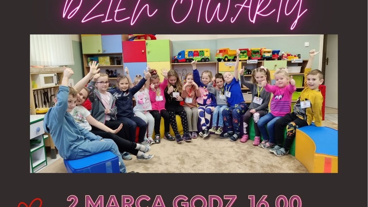 ZAPRASZAMY NA DZIEŃ OTWARTY SZKOŁY