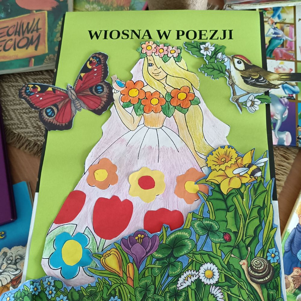Wiosna w bibliotece szkolnej