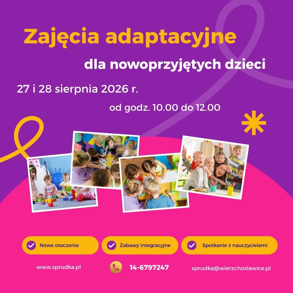 Zajęcia adaptacyjne w oddziale przedszkolnym